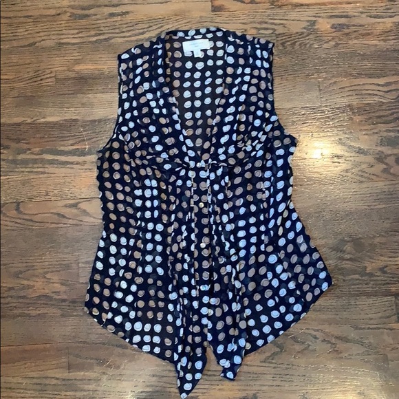 Anthropologie size 6 sleeveless blouse - Picture 4 of 5